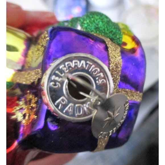 2013 Radko Celebrations Christmas Stocking Ornament in Original Box Retired - Picture 6 of 8